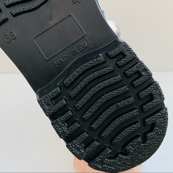 NWT: SERGIO ROSSI | Leopard-print and Clear PVC combat boots - Picture 10 of 12